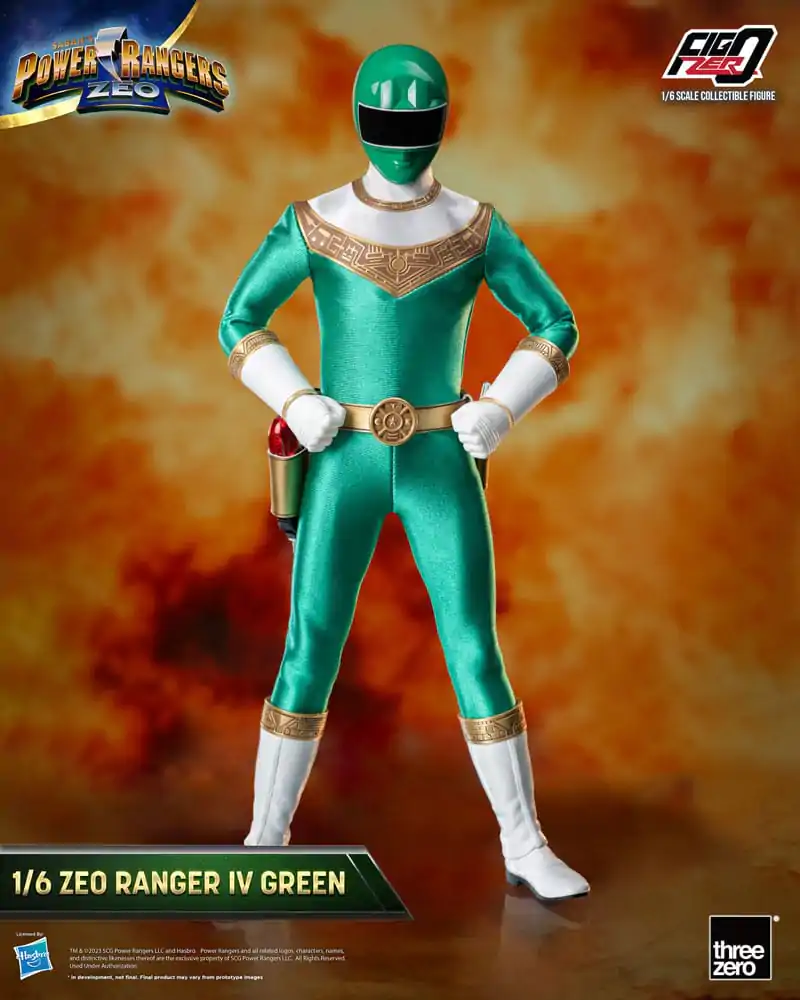 Power Rangers Zeo FigZero Action Figure 1/6 Ranger IV Green 30 cm termékfotó