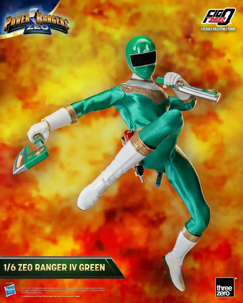 Power Rangers Zeo FigZero Action Figure 1/6 Ranger IV Green 30 cm termékfotó