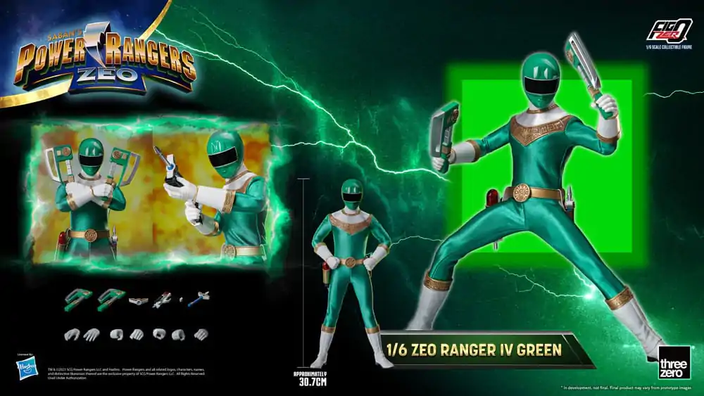 Power Rangers Zeo FigZero Action Figure 1/6 Ranger IV Green 30 cm termékfotó