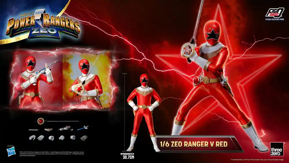 Power Rangers Zeo FigZero Action Figure 1/6 Ranger V Red 30 cm termékfotó