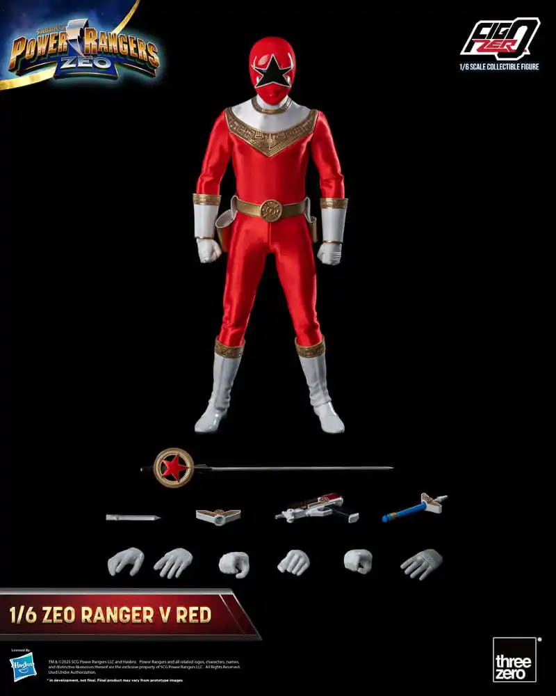 Power Rangers Zeo FigZero Action Figure 1/6 Ranger V Red 30 cm termékfotó