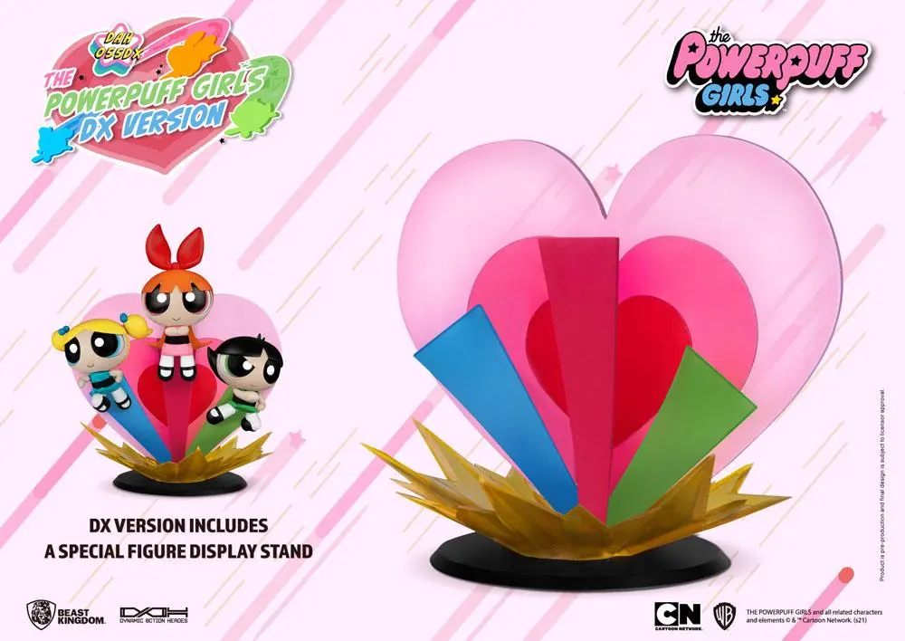 Powerpuff Girls Dynamic 8ction Heroes Action Figures 1/9 Blossom, Bubbles & Buttercup Deluxe 14 cm product photo