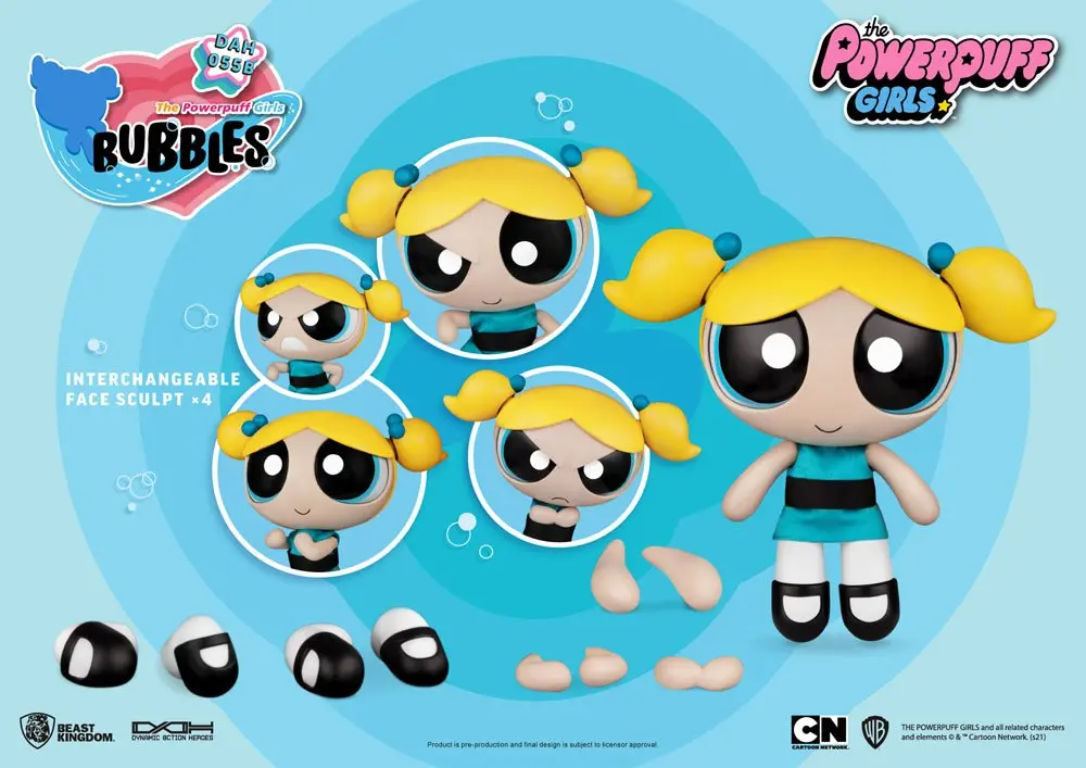 Powerpuff Girls Dynamic 8ction Heroes Action Figure 1/9 Bubbles 14 cm product photo