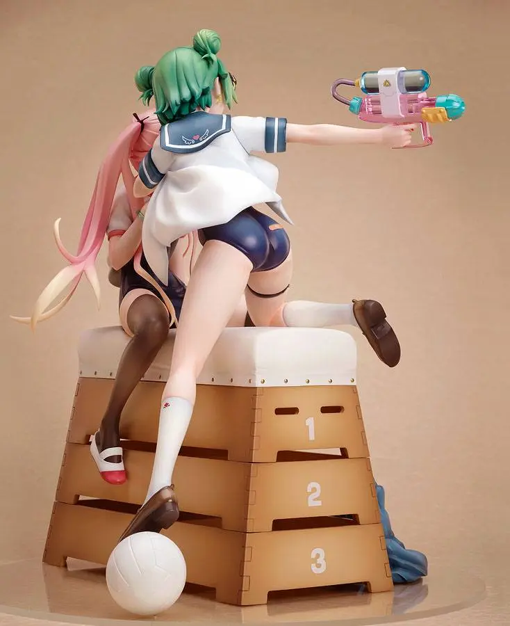 Poyoyon Rock Artwork Collection PVC Statue 1/5.5 Midori & Pink Sukumizu 28 cm termékfotó