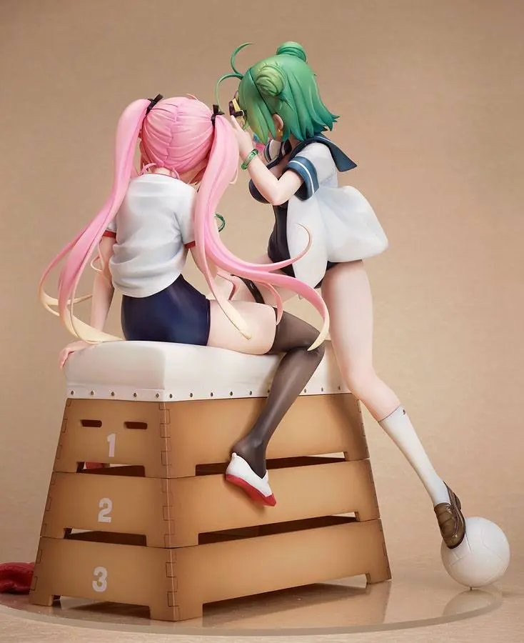 Poyoyon Rock Artwork Collection PVC Statue 1/5.5 Midori & Pink Sukumizu 28 cm termékfotó