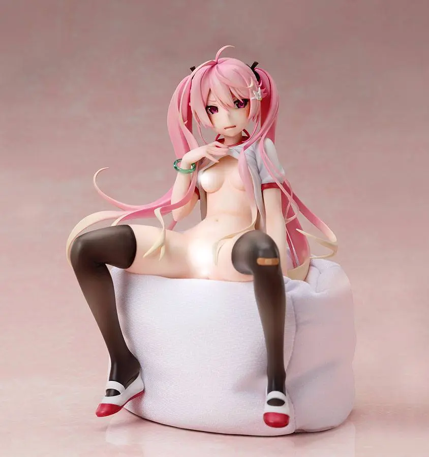 Poyoyon Rock Artwork Collection PVC Statue 1/5.5 Pink Sukumizu 18 cm product photo