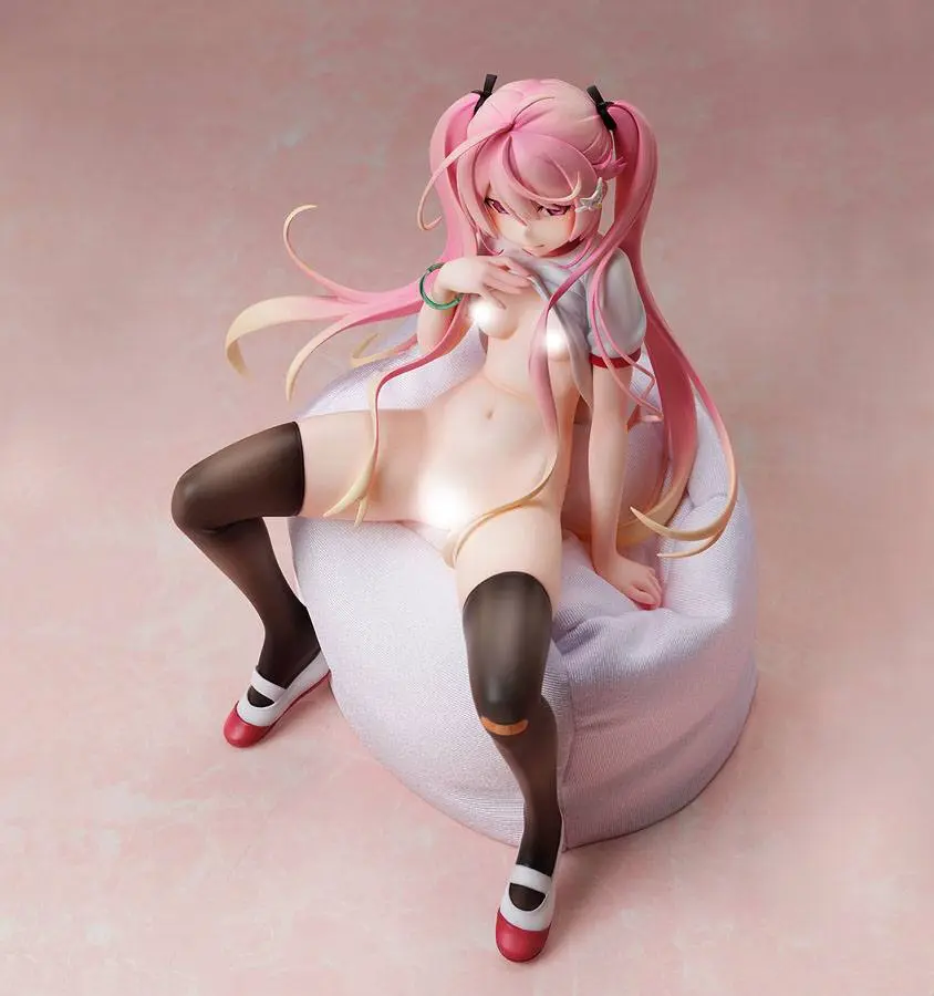 Poyoyon Rock Artwork Collection PVC Statue 1/5.5 Pink Sukumizu 18 cm product photo