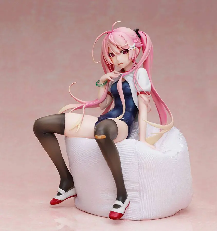 Poyoyon Rock Artwork Collection PVC Statue 1/5.5 Pink Sukumizu 18 cm product photo