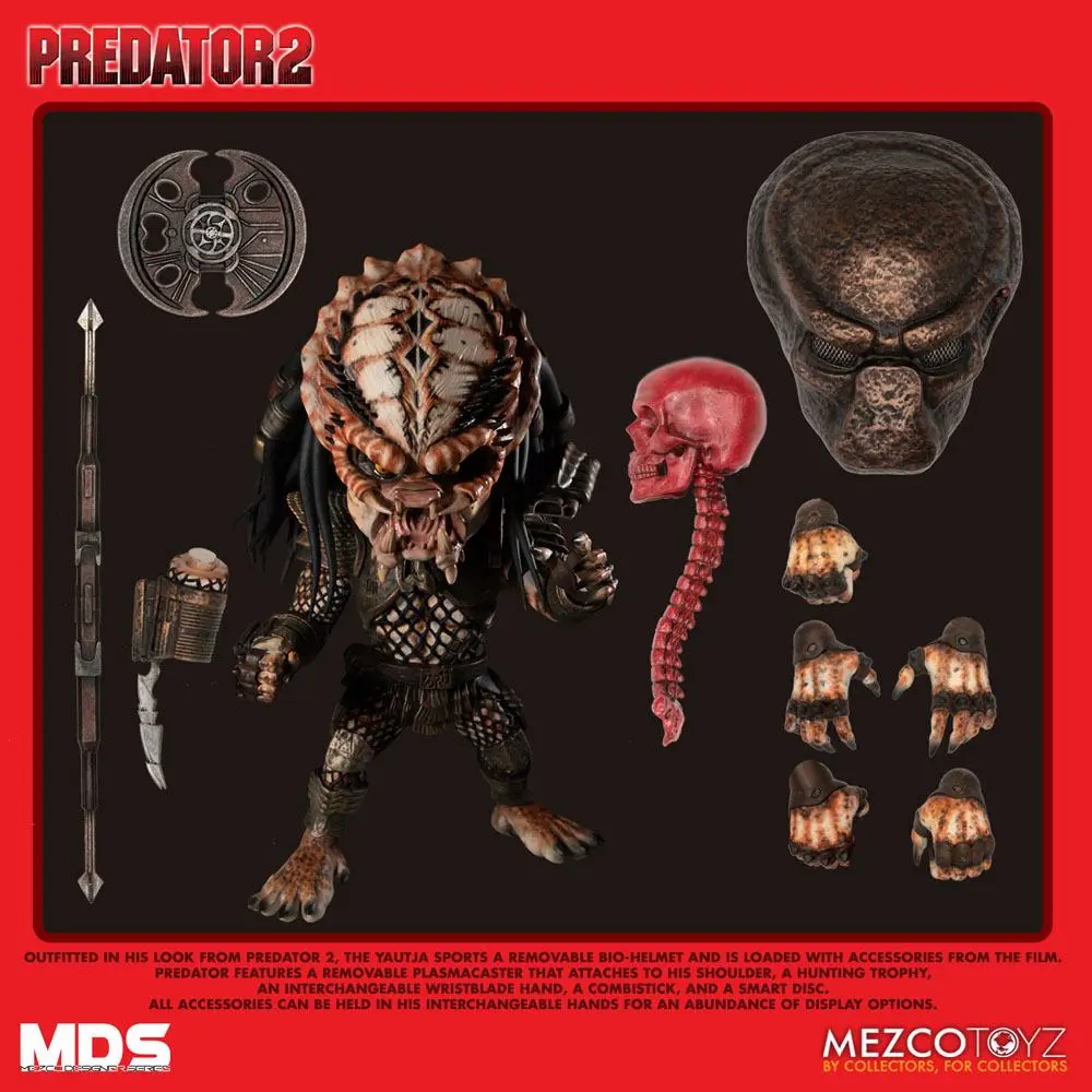 Predator 2 Mezco Designer Series Action Figure Deluxe City Hunter 15 cm termékfotó