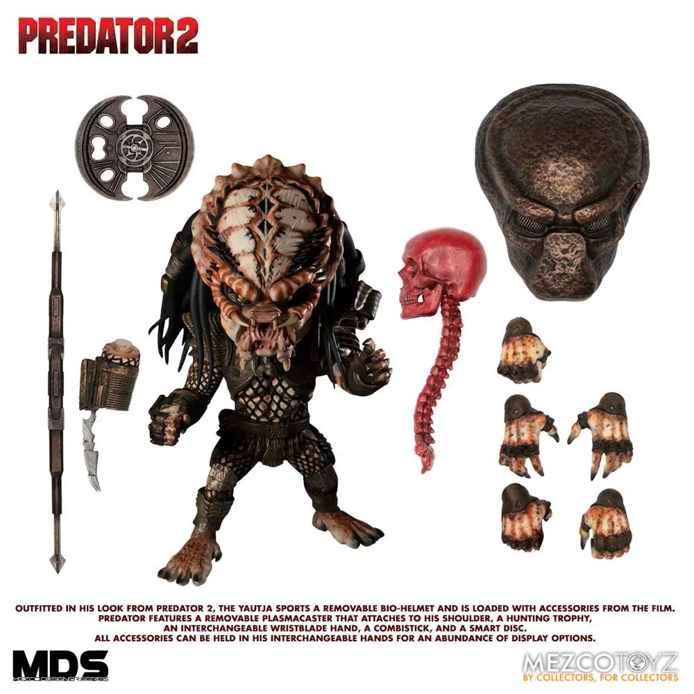 Predator 2 Mezco Designer Series Action Figure Deluxe City Hunter 15 cm termékfotó