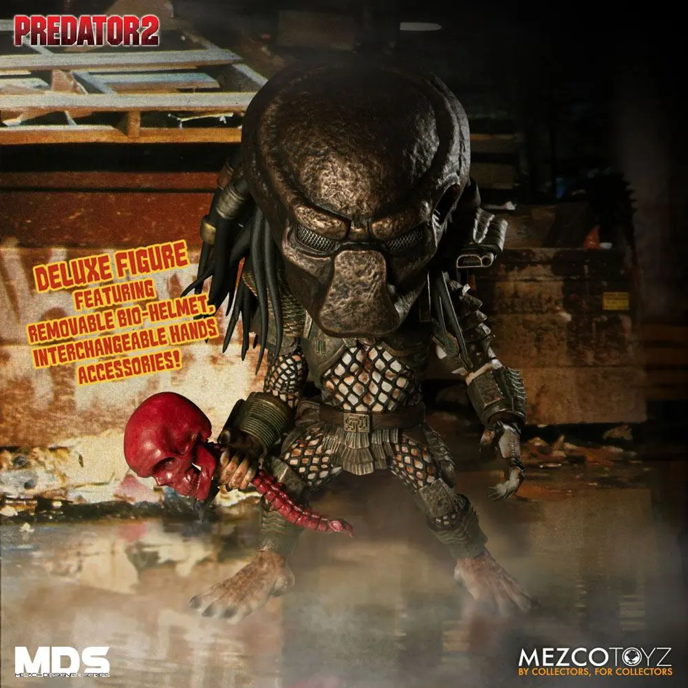 Predator 2 Mezco Designer Series Action Figure Deluxe City Hunter 15 cm termékfotó