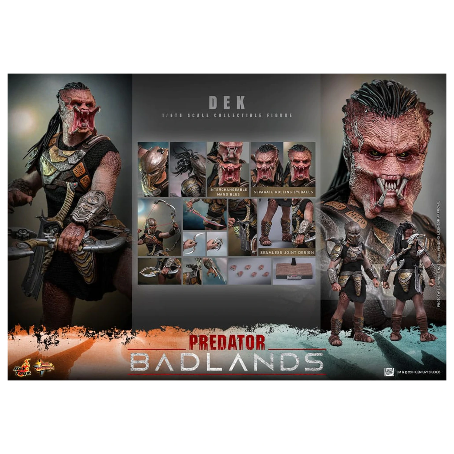 Predator: Badlands Movie Masterpiece Action Figure 1/6 Dek 30 cm product photo