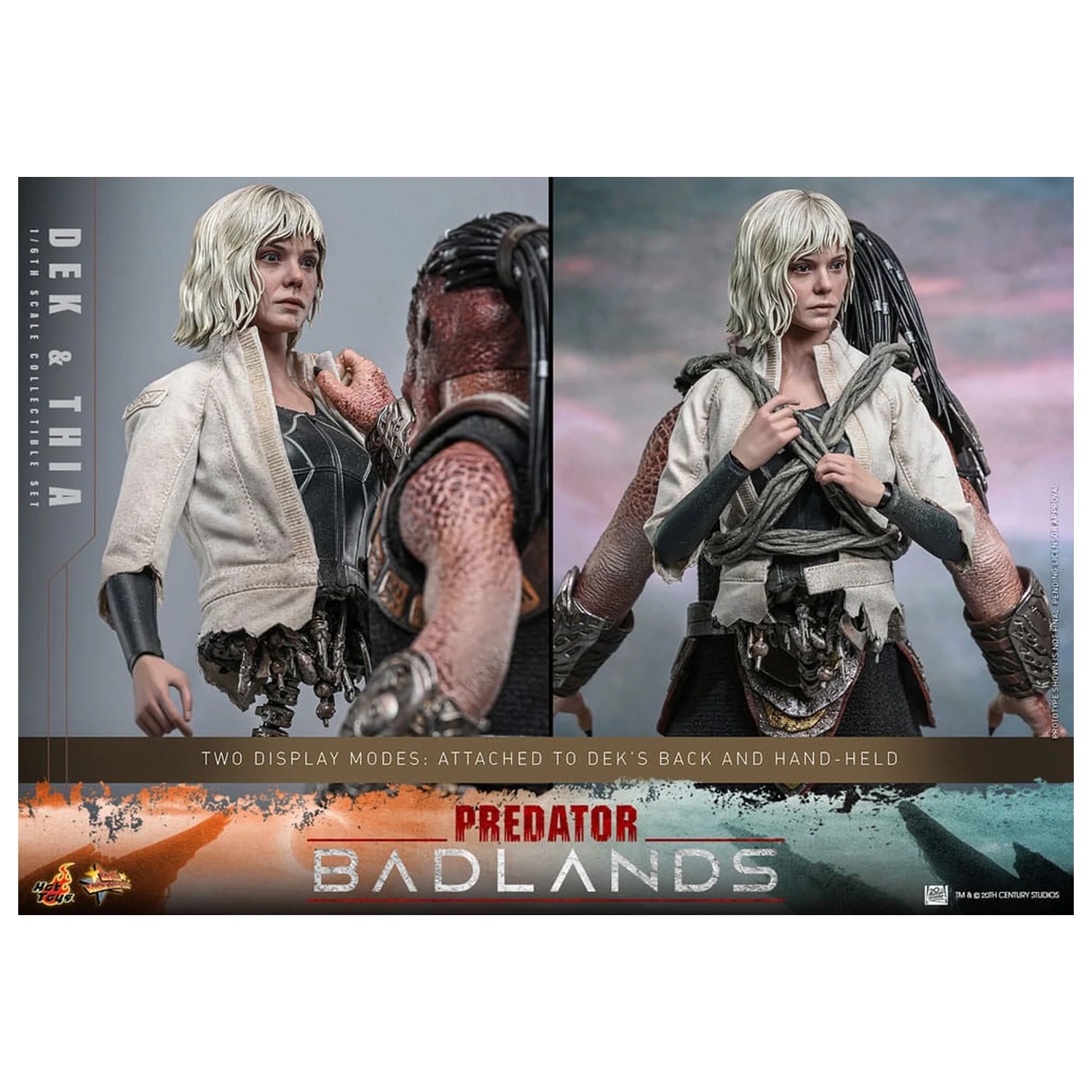 Predator: Badlands Movie Masterpiece Action Figure 1/6 Dek & Thia 30 cm product photo