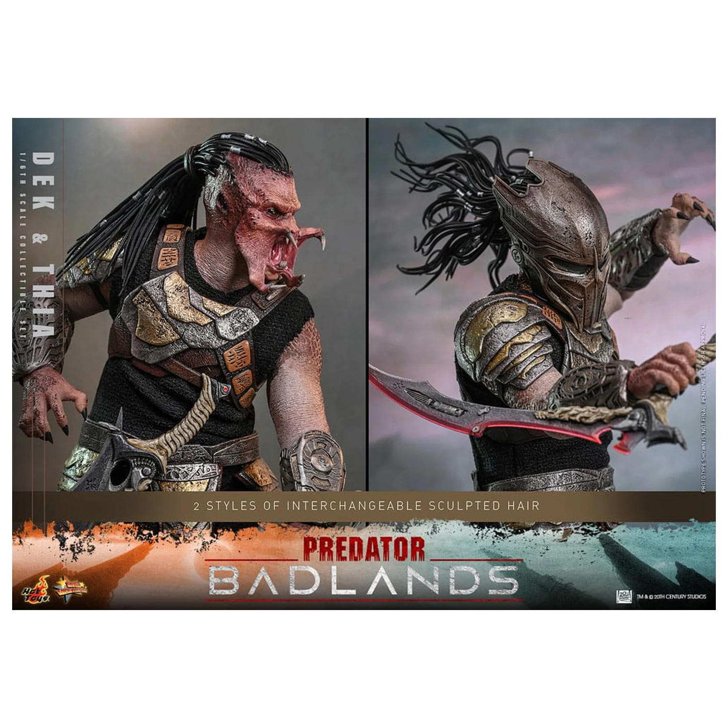 Predator: Badlands Movie Masterpiece Action Figure 1/6 Dek & Thia 30 cm product photo