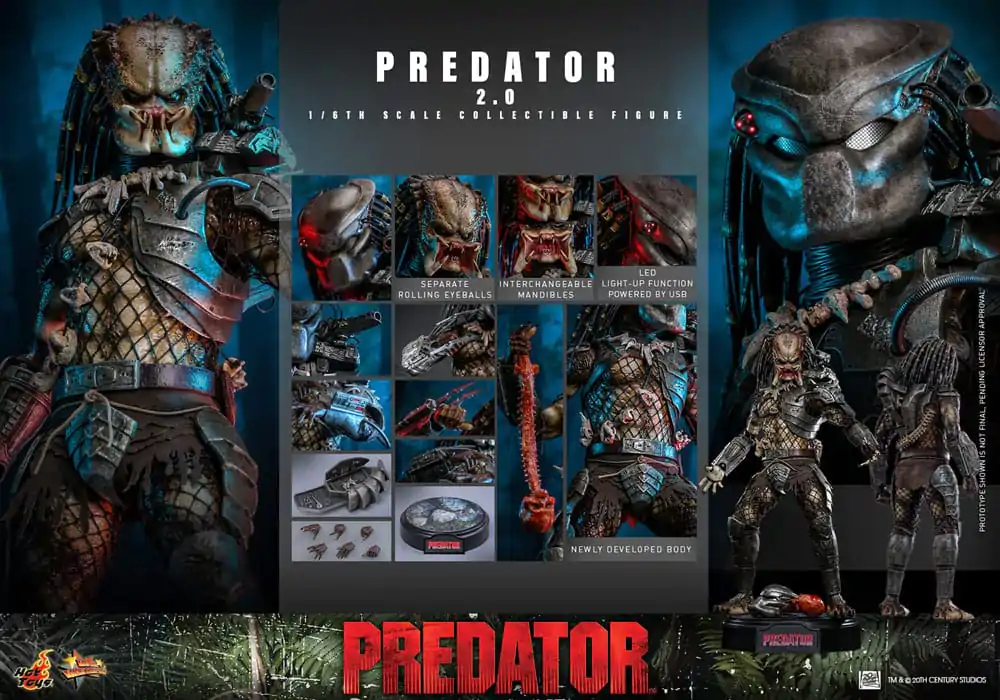 Predator Movie Masterpiece Action Figure 1/6 Predator (2.0) 34 cm product photo