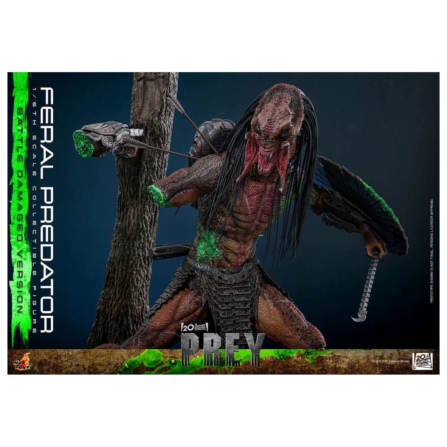 Prey Action Figure 1/6 Feral Predator (Battle Damaged Version) 37 cm product photo