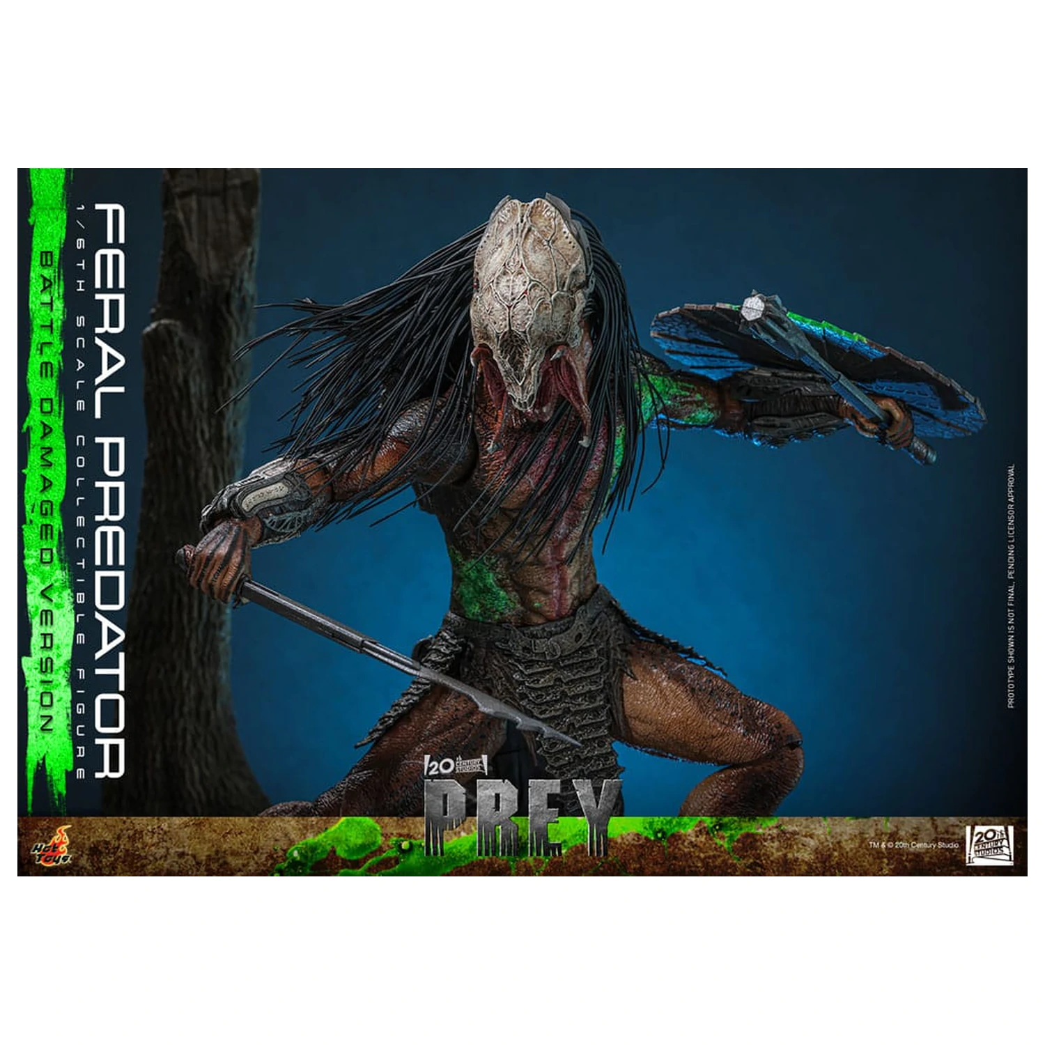 Prey Action Figure 1/6 Feral Predator (Battle Damaged Version) 37 cm product photo