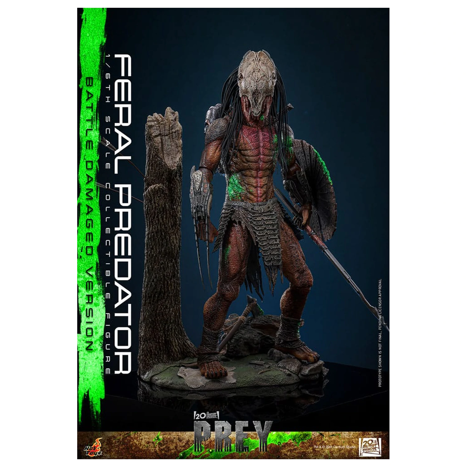 Prey Action Figure 1/6 Feral Predator (Battle Damaged Version) 37 cm product photo