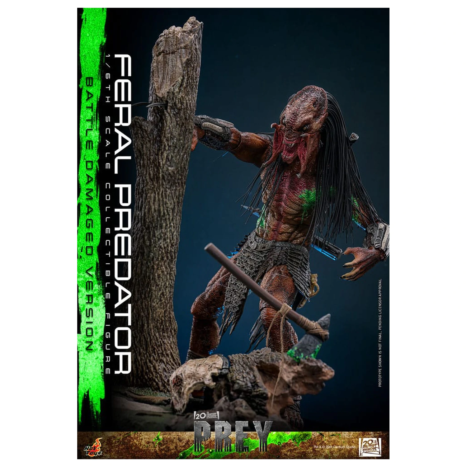 Prey Action Figure 1/6 Feral Predator (Battle Damaged Version) 37 cm product photo