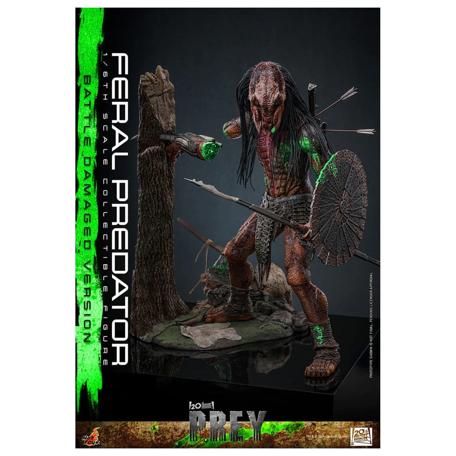 Prey Action Figure 1/6 Feral Predator (Battle Damaged Version) 37 cm product photo