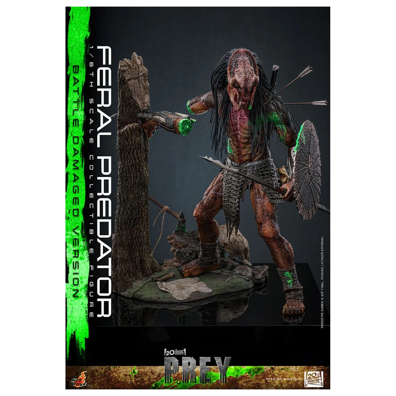 Prey Action Figure 1/6 Feral Predator (Battle Damaged Version) 37 cm product photo