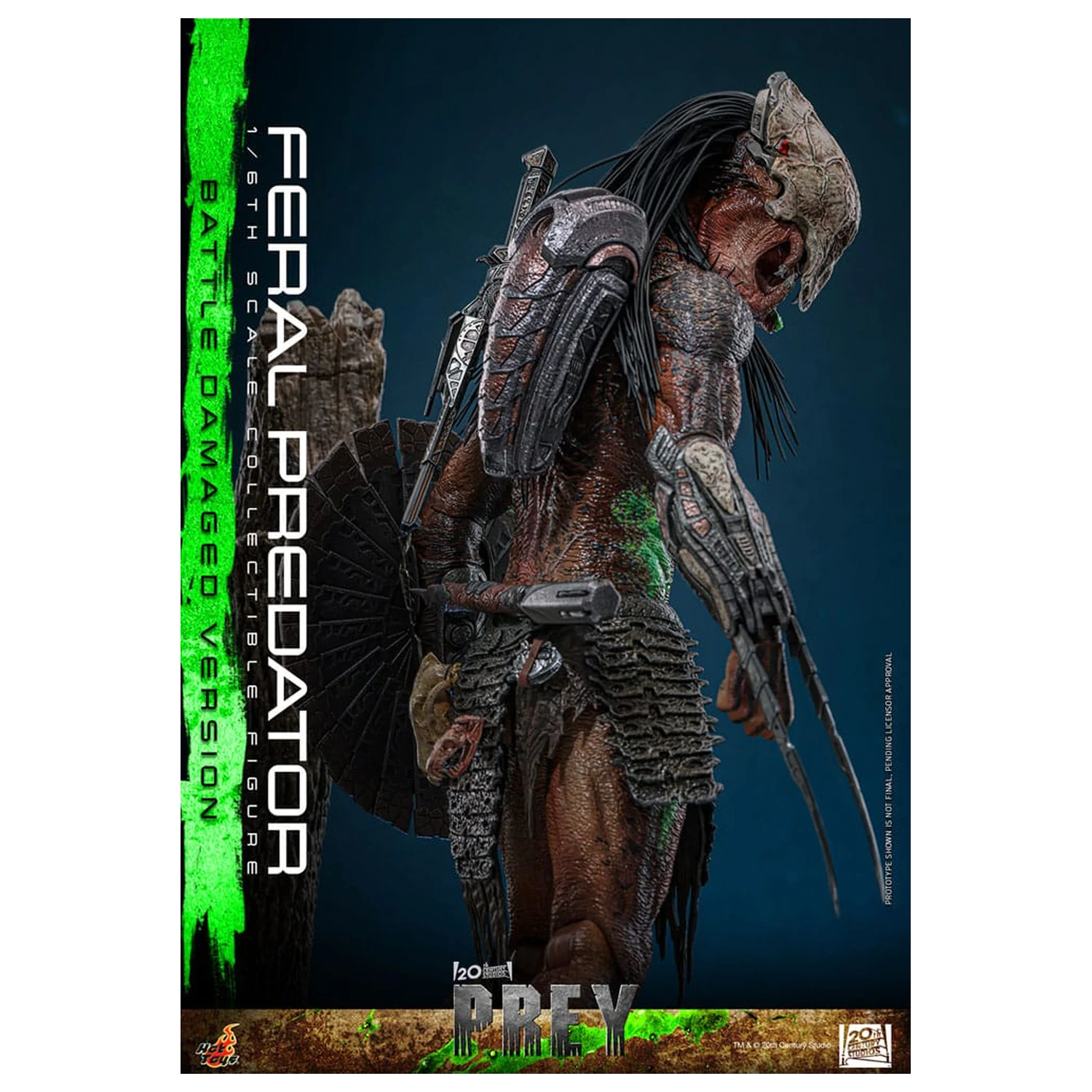 Prey Action Figure 1/6 Feral Predator (Battle Damaged Version) 37 cm product photo