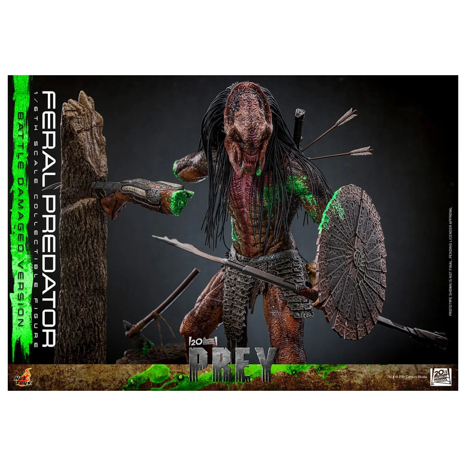 Prey Action Figure 1/6 Feral Predator (Battle Damaged Version) 37 cm product photo
