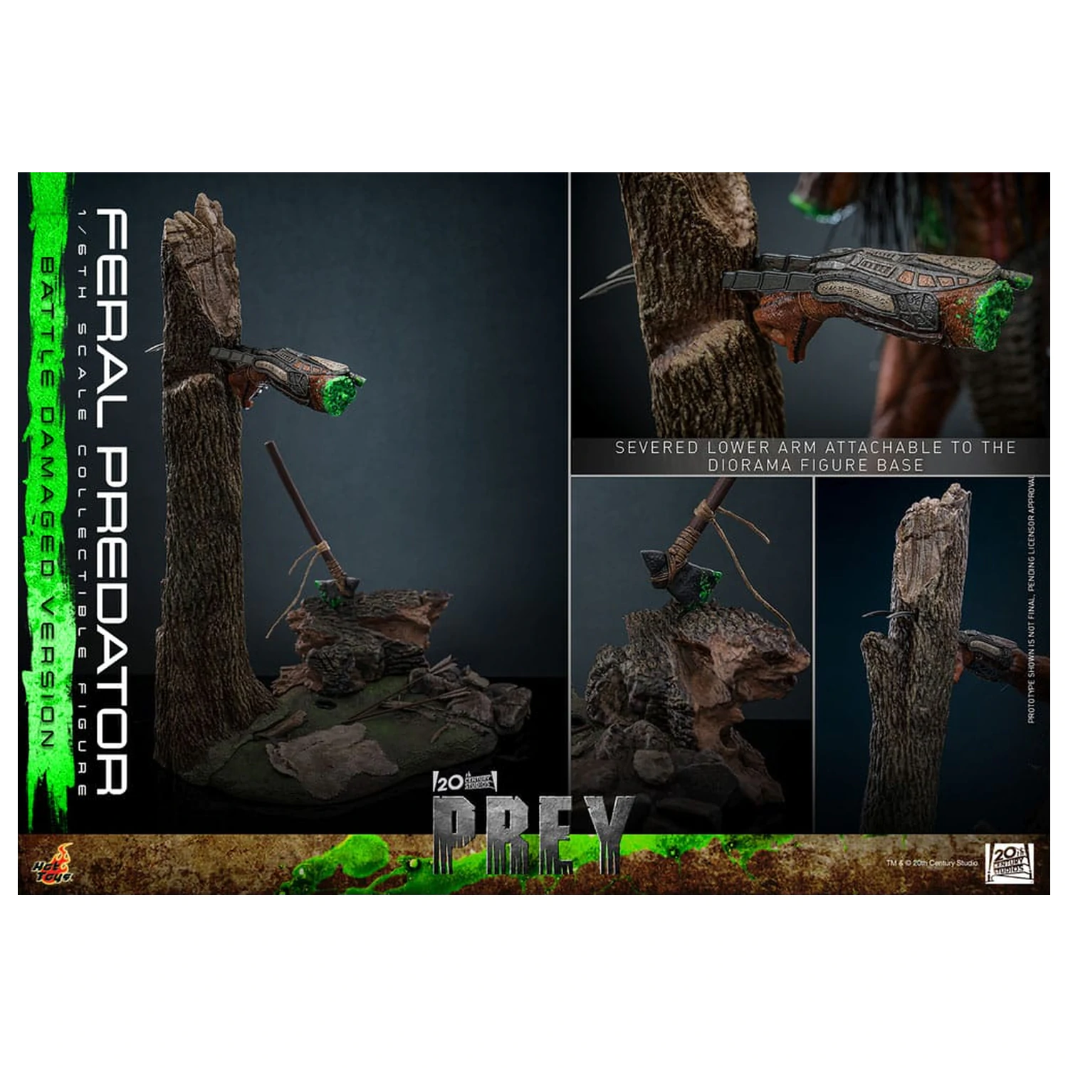 Prey Action Figure 1/6 Feral Predator (Battle Damaged Version) 37 cm product photo