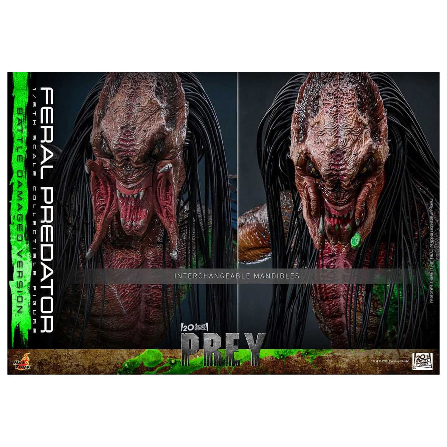 Prey Action Figure 1/6 Feral Predator (Battle Damaged Version) 37 cm product photo