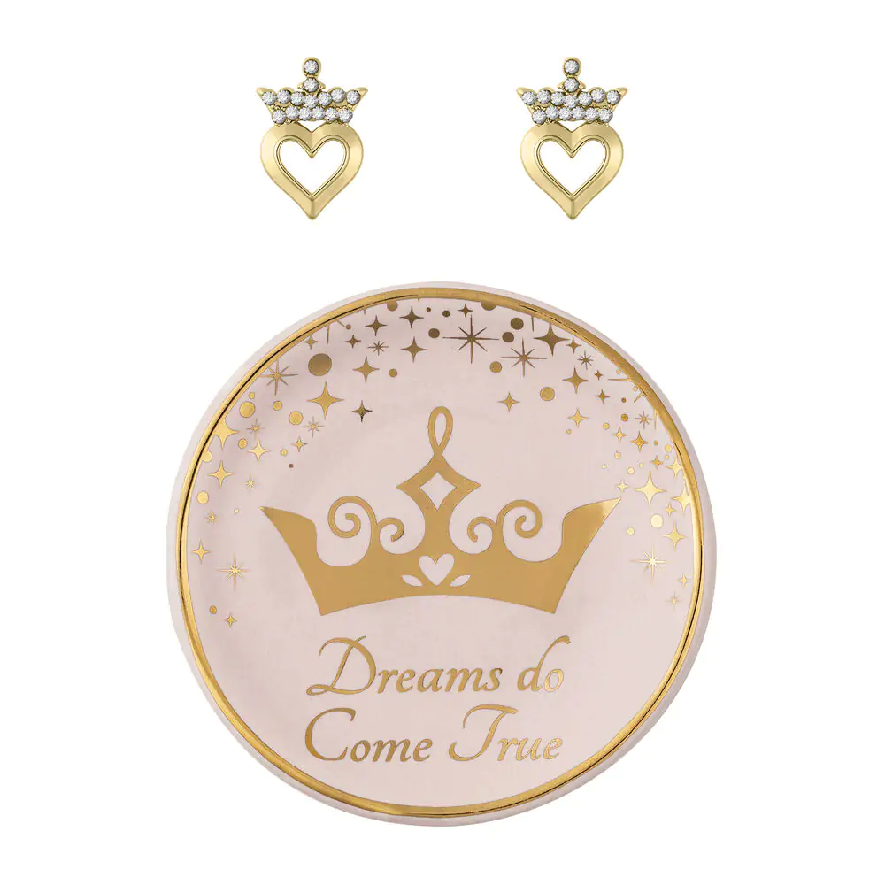 Princess earrings and jewellery plate product photo