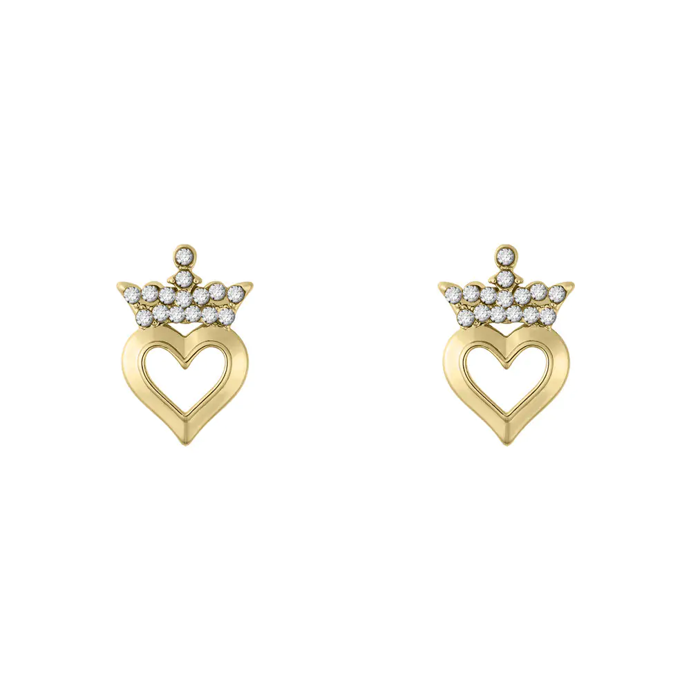 Princess earrings and jewellery plate product photo