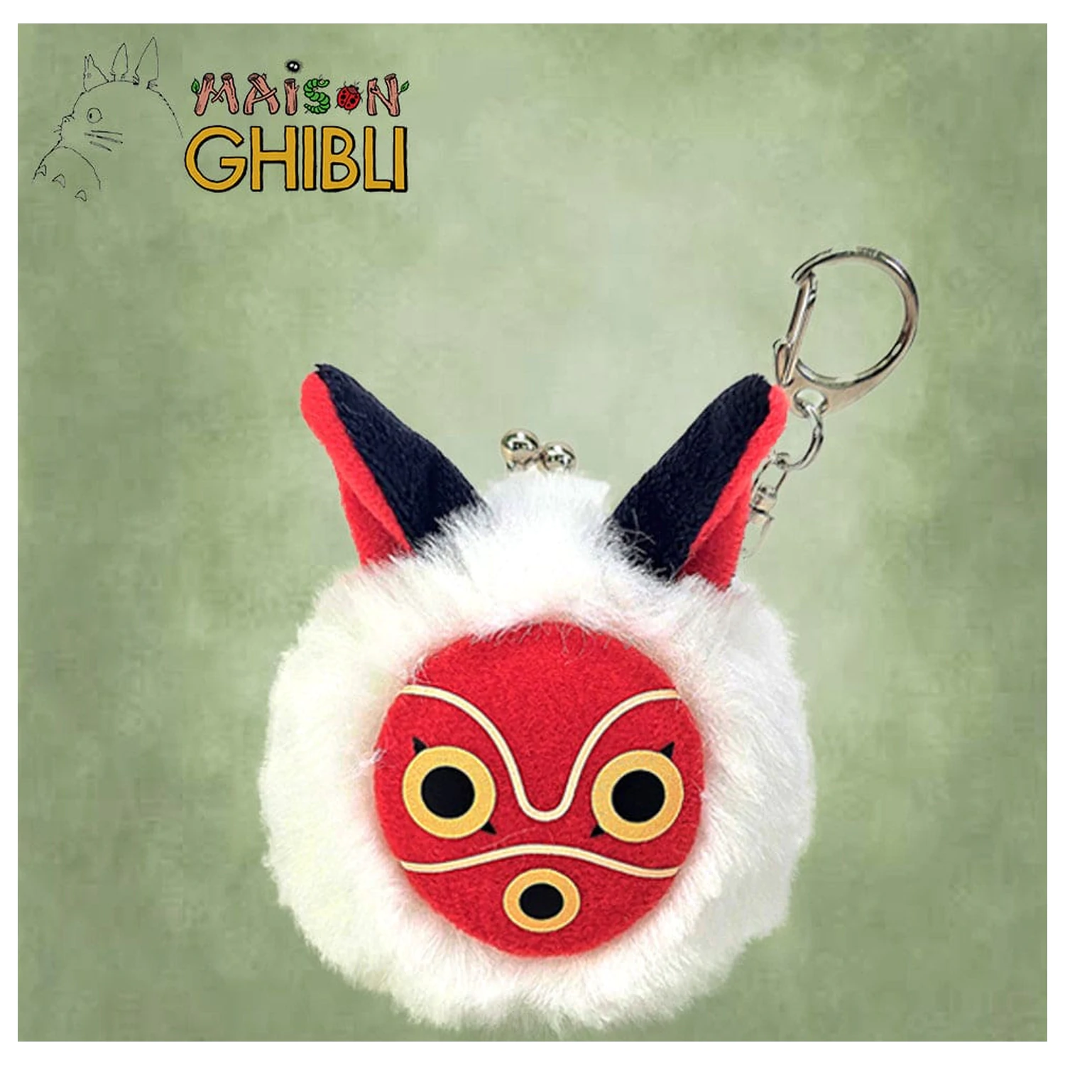 Princess Mononoke Funwari Mini Plush Coin Purse San´s Mask product photo