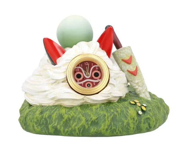 Princess Mononoke Table Clock On the Sun's Mask 7 cm product photo