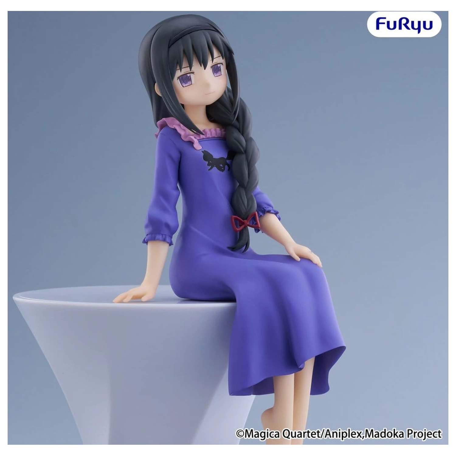 Puella Magi Madoka Magica PVC Figure Noodle Stopper -Homura Akemi- 15 cm product photo