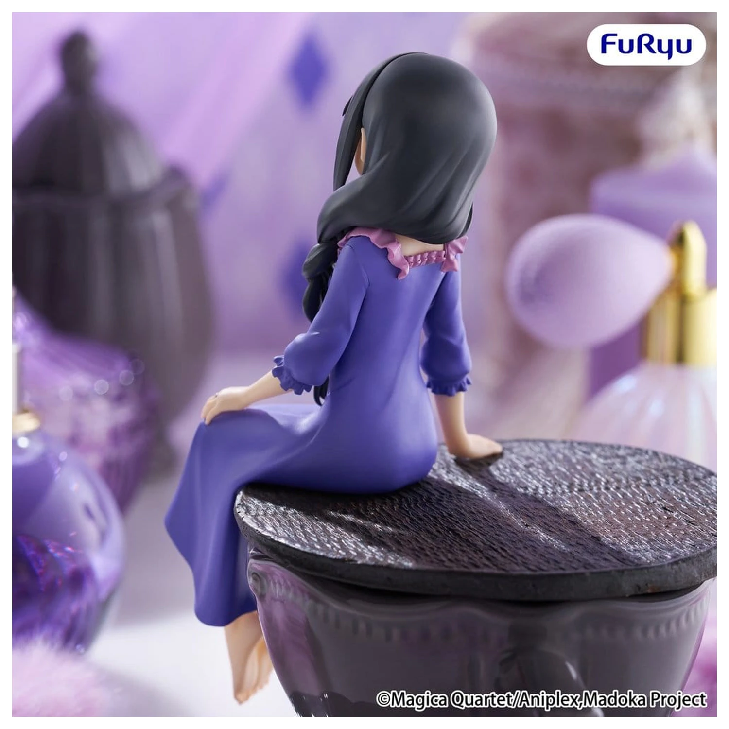 Puella Magi Madoka Magica PVC Figure Noodle Stopper -Homura Akemi- 15 cm product photo