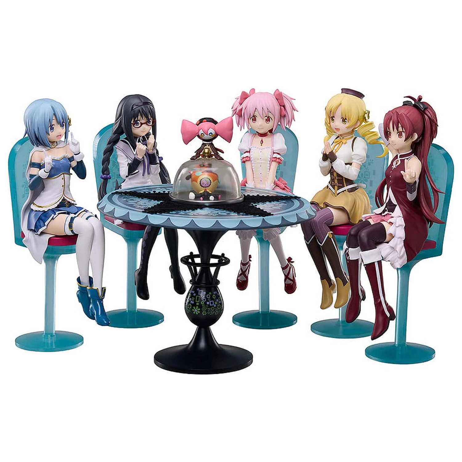Puella Magi Madoka Magica The Movie: Rebellion PVC Statue Tea Party Cake Song Ver. Set 18 cm     product photo