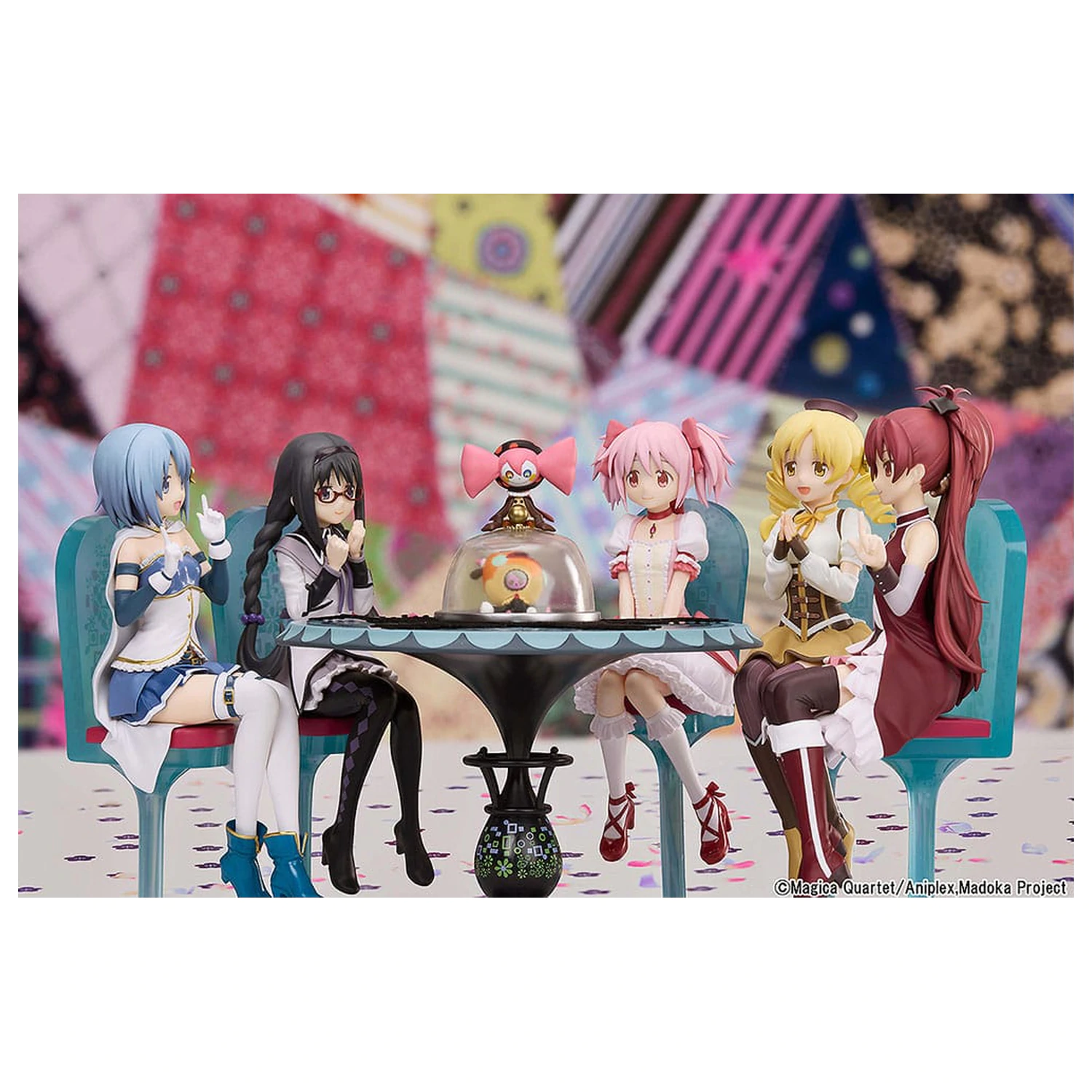 Puella Magi Madoka Magica The Movie: Rebellion PVC Statue Tea Party Cake Song Ver. Set 18 cm     product photo