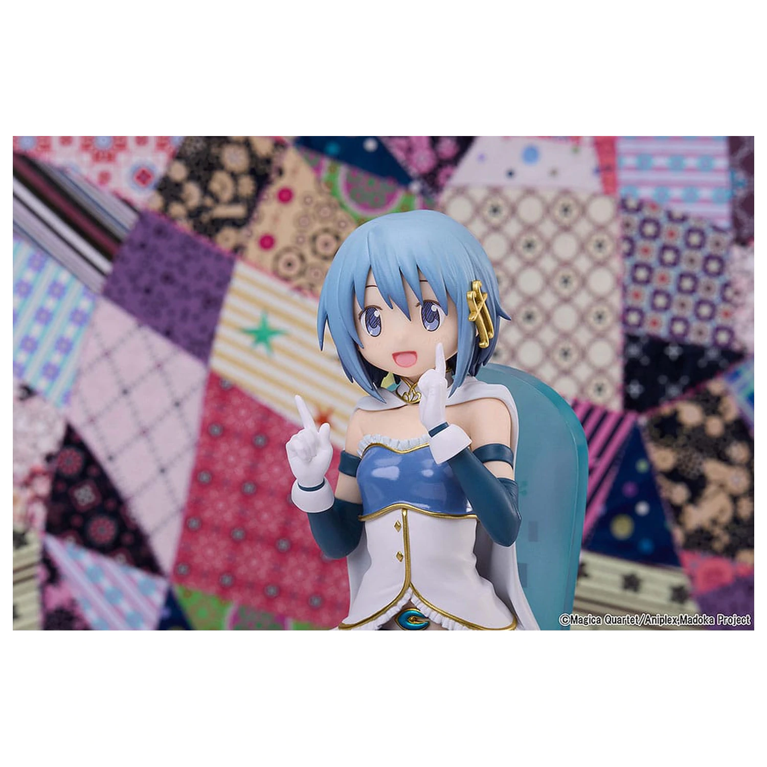 Puella Magi Madoka Magica The Movie: Rebellion PVC Statue Sayaka Miki Tea Party Cake Song Ver. 18 cm      product photo