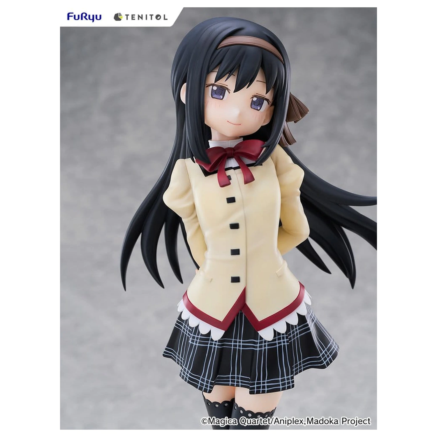 Puella Magi Madoka Magica the Movie -Walpurgisnacht: Rising- Tenitol Tall PVC Figure Homura Akemi 30 cm product photo