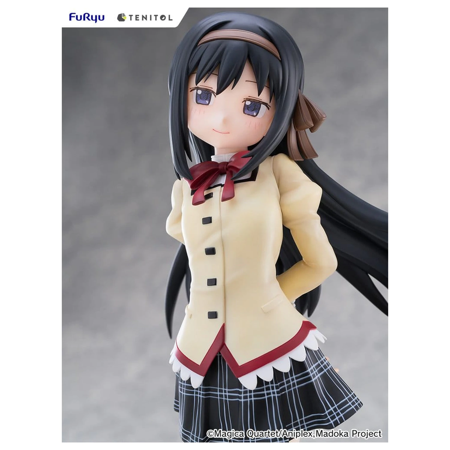 Puella Magi Madoka Magica the Movie -Walpurgisnacht: Rising- Tenitol Tall PVC Figure Homura Akemi 30 cm product photo