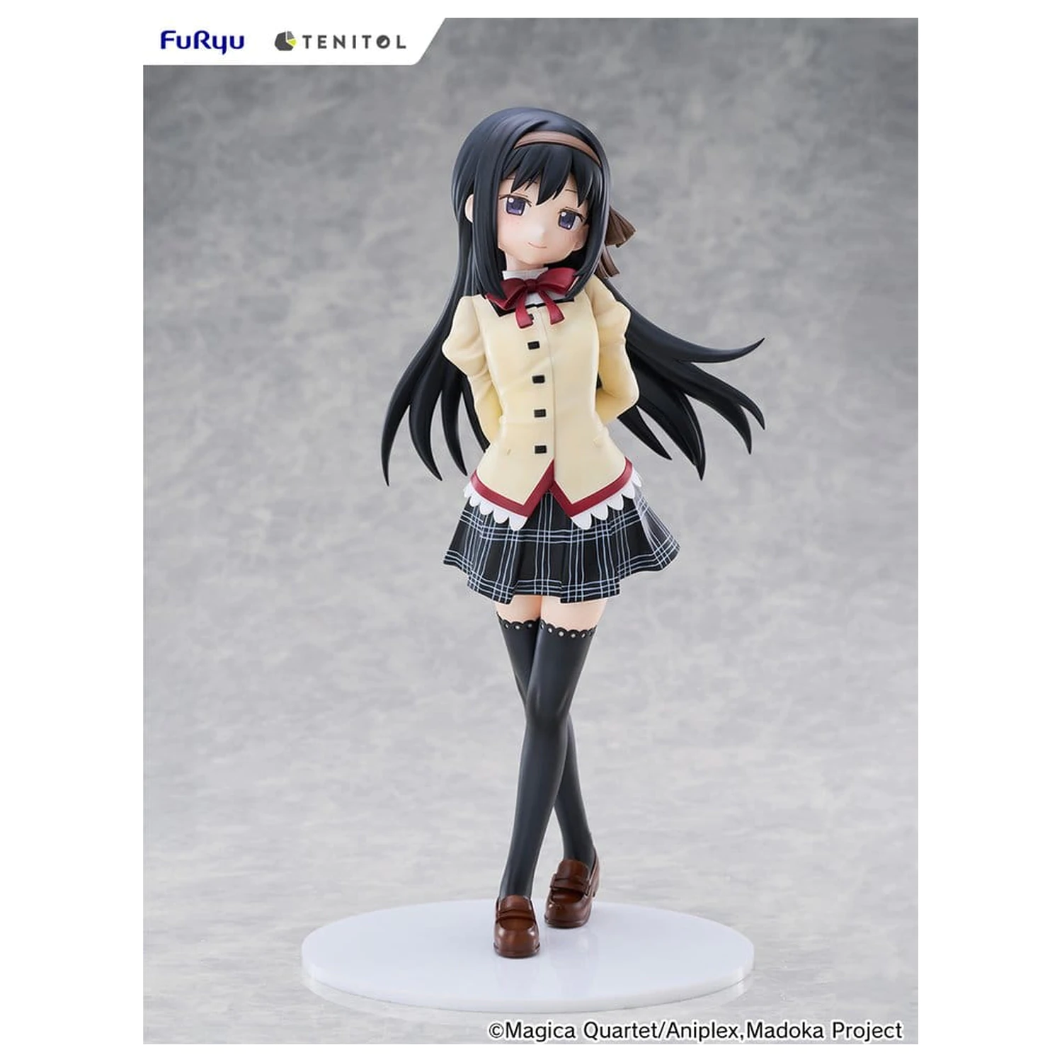 Puella Magi Madoka Magica the Movie -Walpurgisnacht: Rising- Tenitol Tall PVC Figure Homura Akemi 30 cm product photo