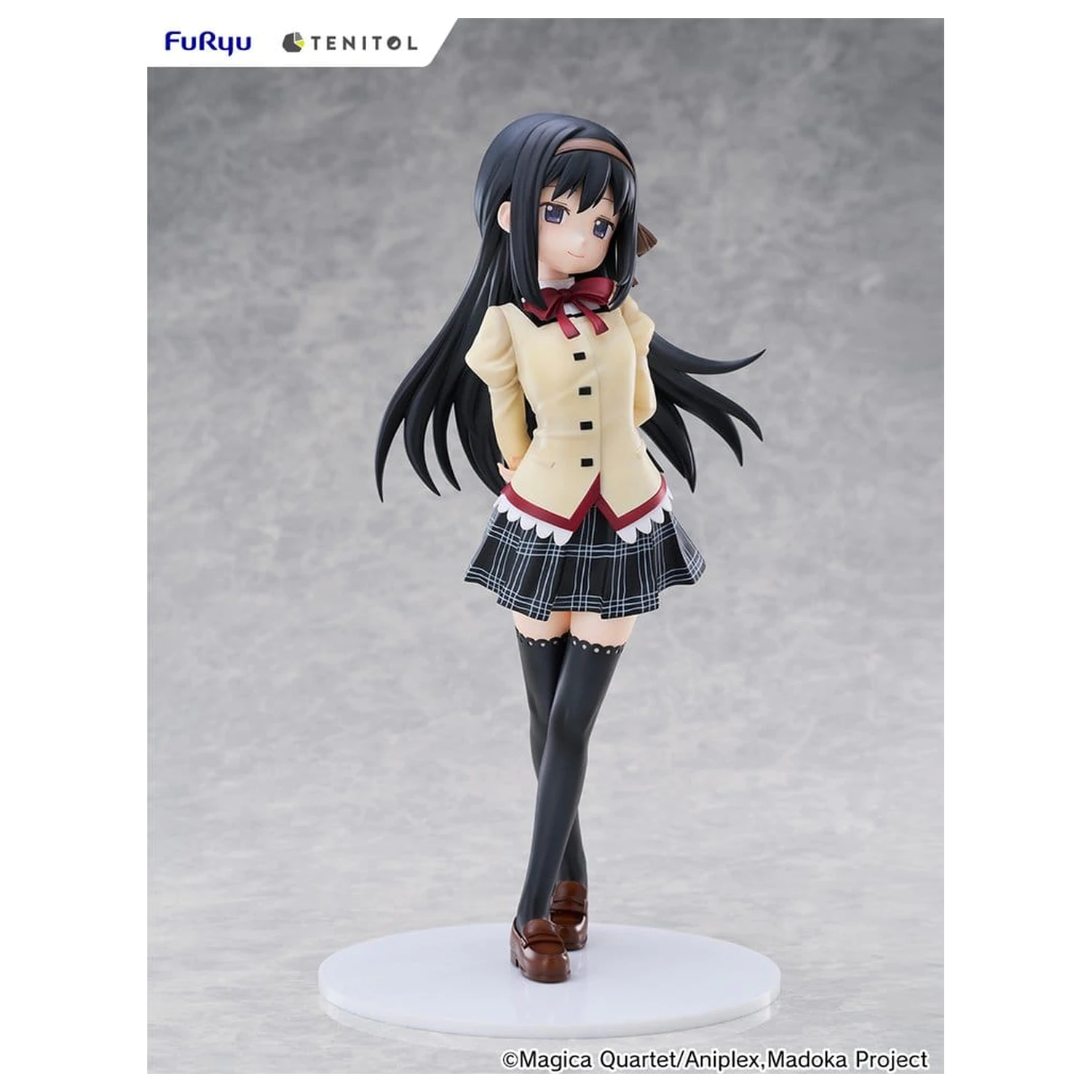 Puella Magi Madoka Magica the Movie -Walpurgisnacht: Rising- Tenitol Tall PVC Figure Homura Akemi 30 cm product photo