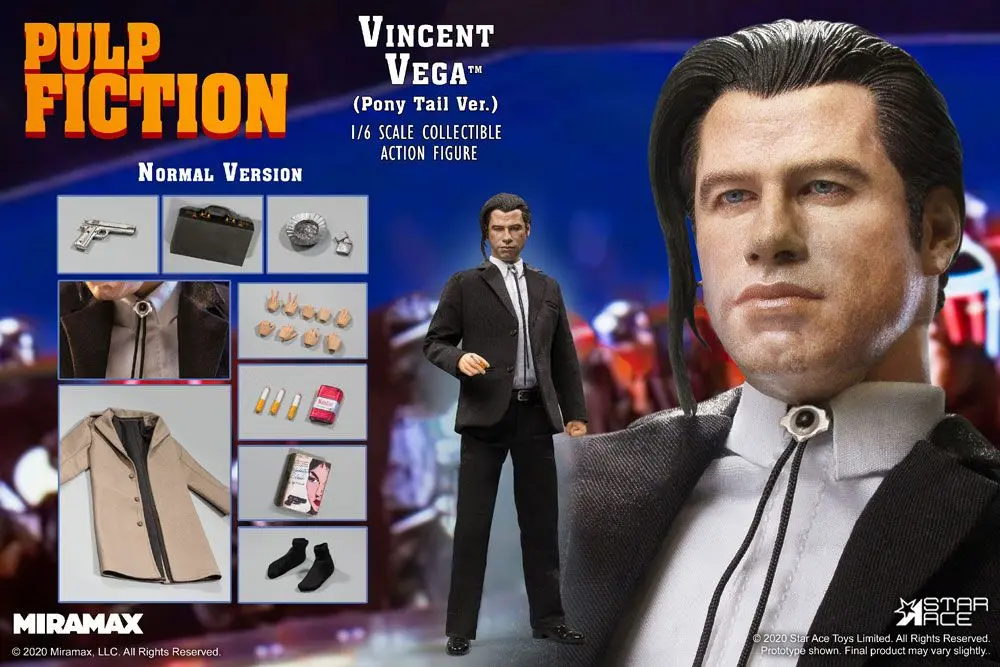 Pulp Fiction My Favourite Movie Action Figure 1/6 Vincent Vega 2.0 (Pony Tail) 30 cm product photo