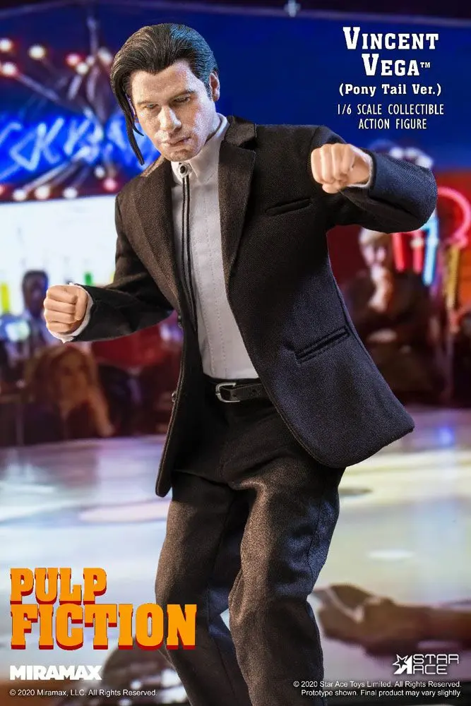 Pulp Fiction My Favourite Movie Action Figure 1/6 Vincent Vega 2.0 (Pony Tail) Deluxe Version 30 cm product photo