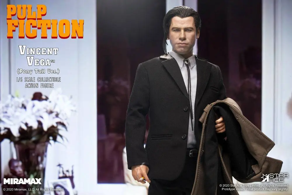 Pulp Fiction My Favourite Movie Action Figure 1/6 Vincent Vega 2.0 (Pony Tail) Deluxe Version 30 cm product photo
