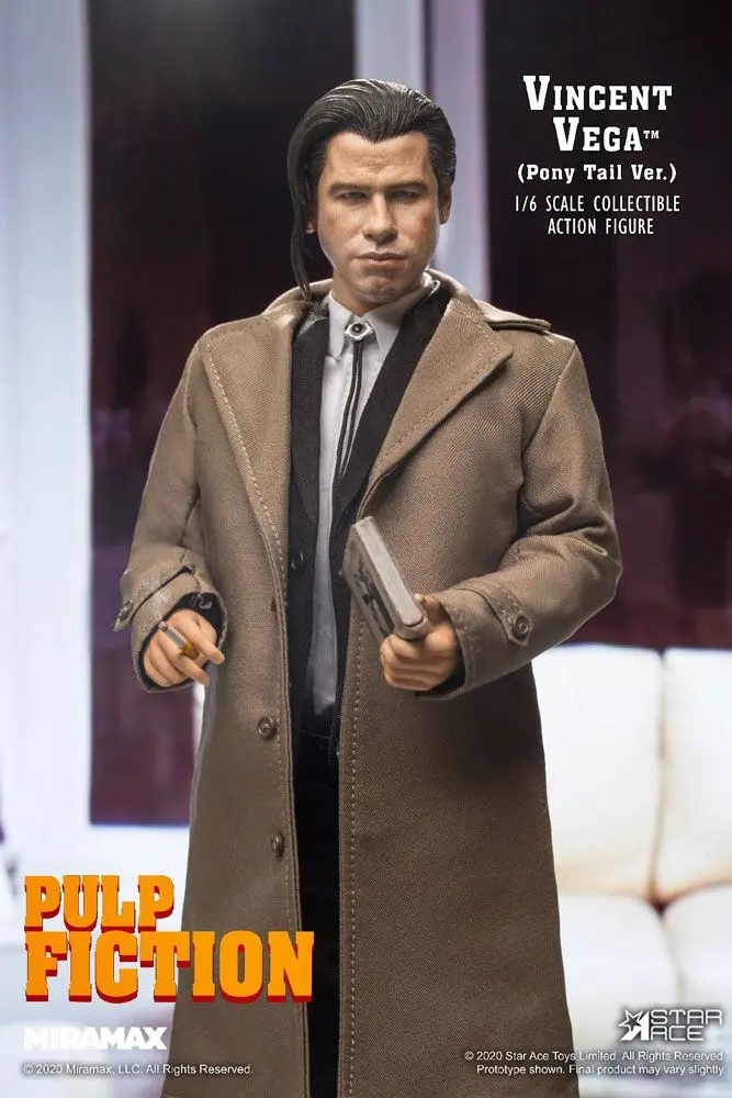 Pulp Fiction My Favourite Movie Action Figure 1/6 Vincent Vega 2.0 (Pony Tail) Deluxe Version 30 cm product photo