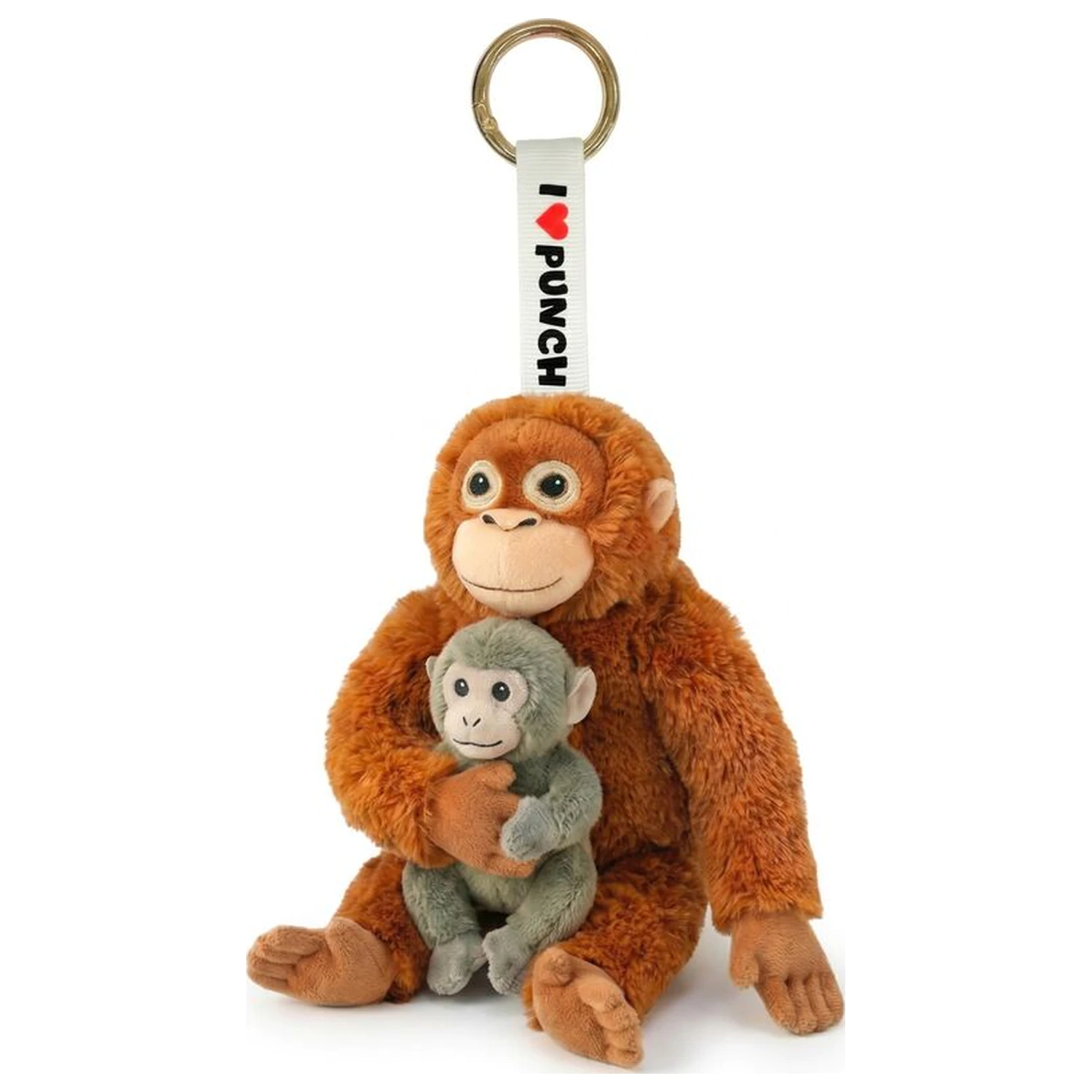 Punch monkey plush keychain 15cm product photo