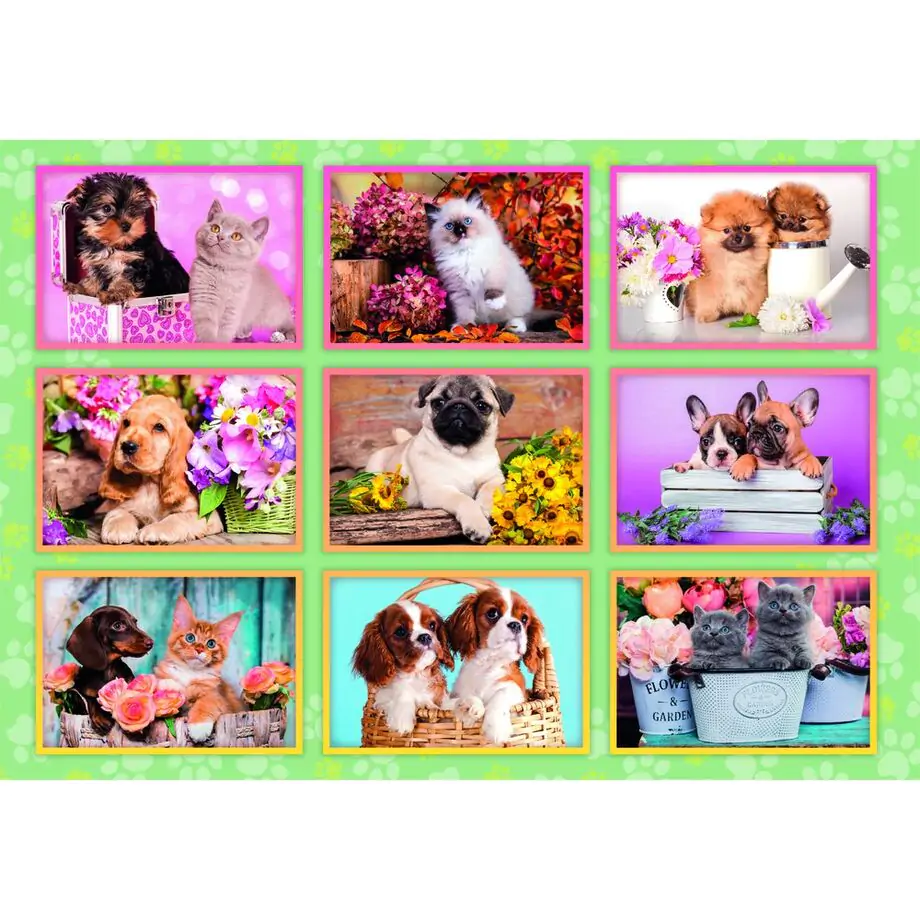 Puppies Collage super puzzle 180pcs product photo