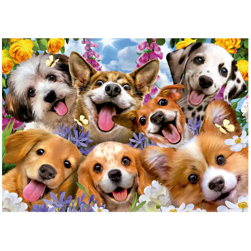 Puppies Selfie puzzle 1000pcs product photo