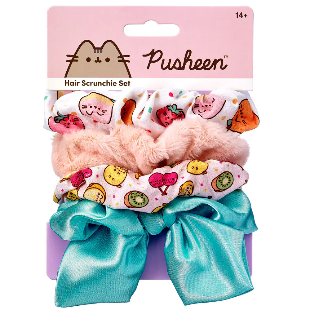 Pusheen Set 4 hair scrunchies product photo